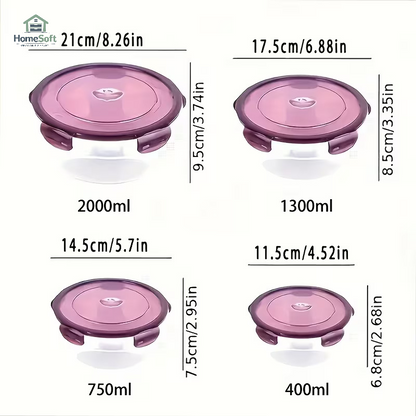 HomeSoft StackSeal™ Storage Set (4-Piece)