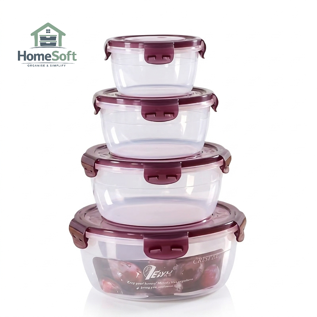 HomeSoft StackSeal™ Storage Set (4-Piece)